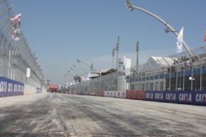 Sambódromo do Anhembi, usado no traçado do circuito de São Paulo da F-Indy (www.band.com.br)