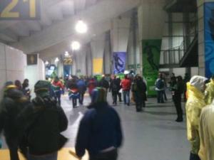 Acessos internos do estádio de Wellington