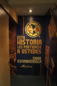 Túnel de acesso ao campo pelos jogadores do América